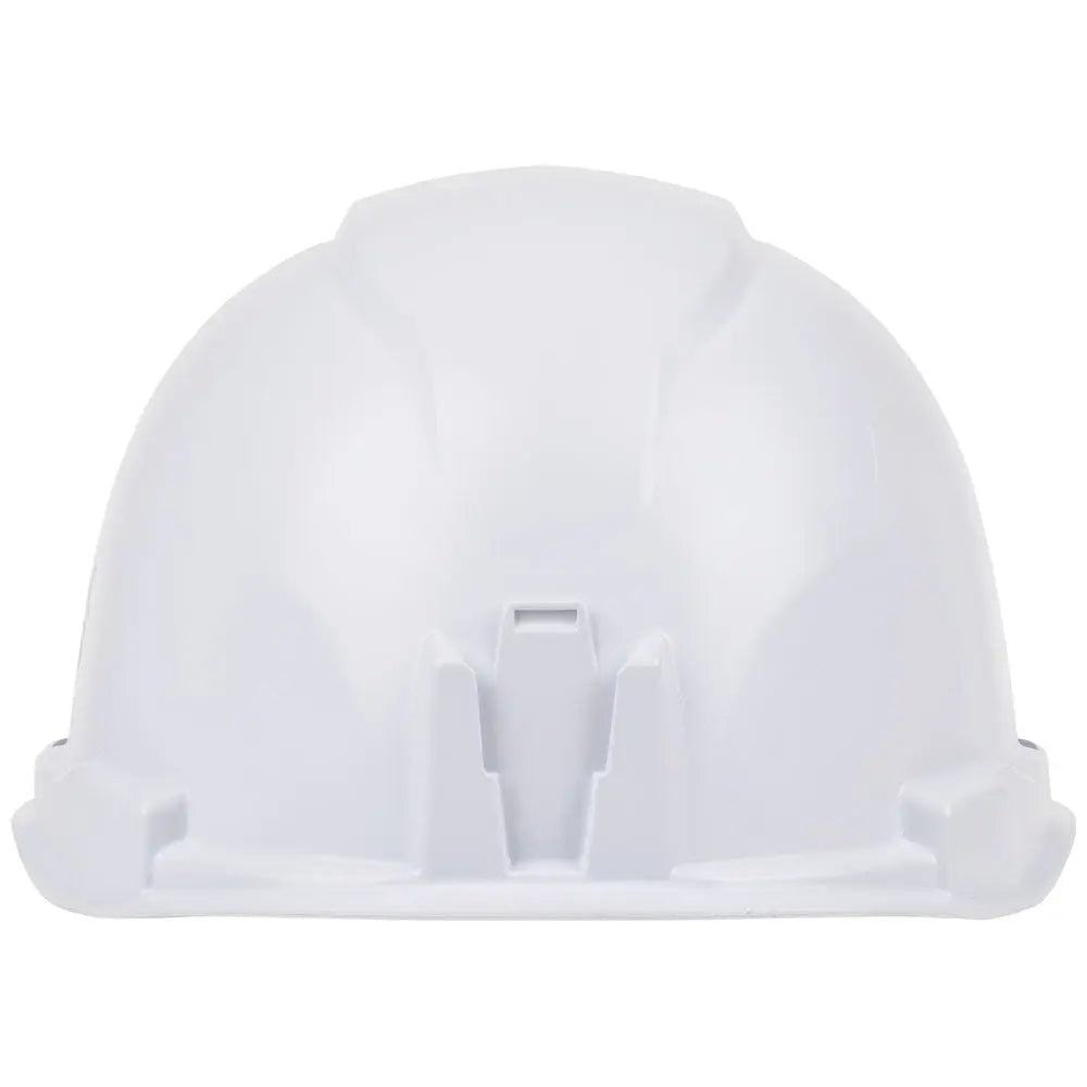 Klein Hard Hat, Non-Vented, Cap Style with Rechargeable Headlamp, White Klein Tools