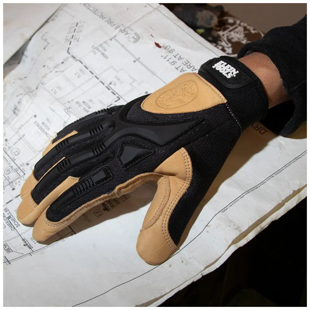 Klein Leather Work Gloves, Large, Pair Klein Tools