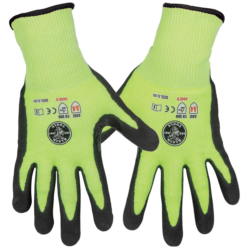 Klein Work Gloves, Cut Level 4, Touchscreen, X-Large, 2-Pair Klein Tools