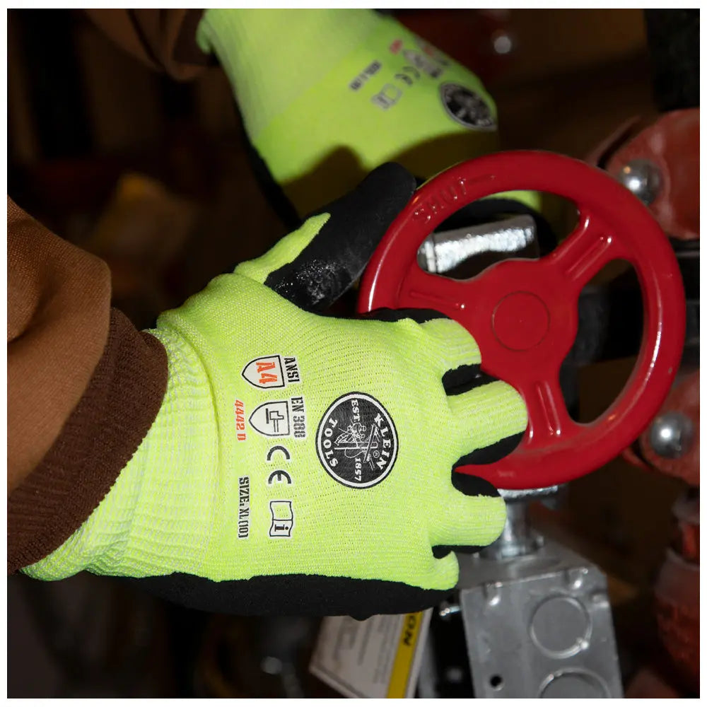 Klein Work Gloves, Cut Level 4, Touchscreen, X-Large, 2-Pair Klein Tools