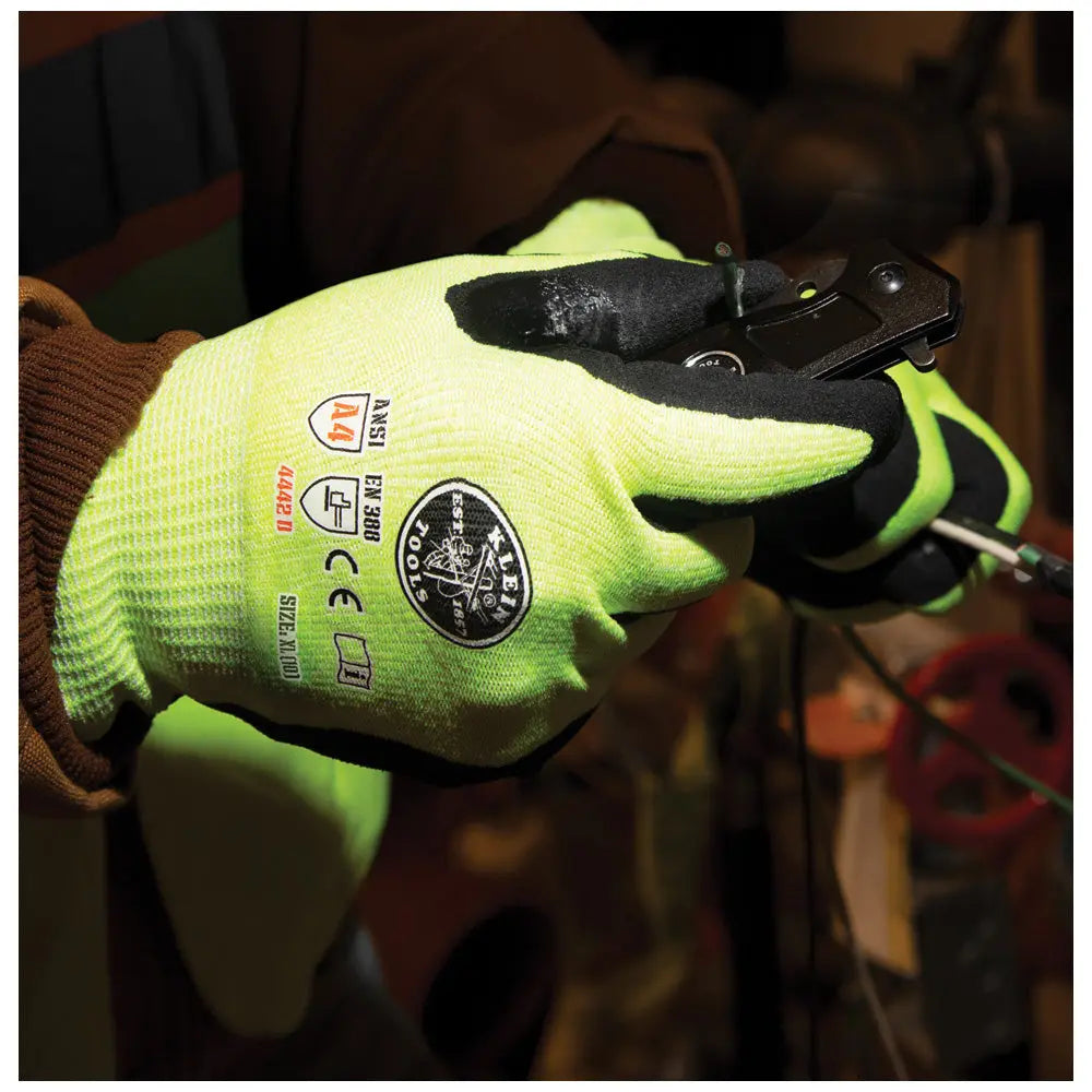 Klein Work Gloves, Cut Level 4, Touchscreen, X-Large, 2-Pair Klein Tools