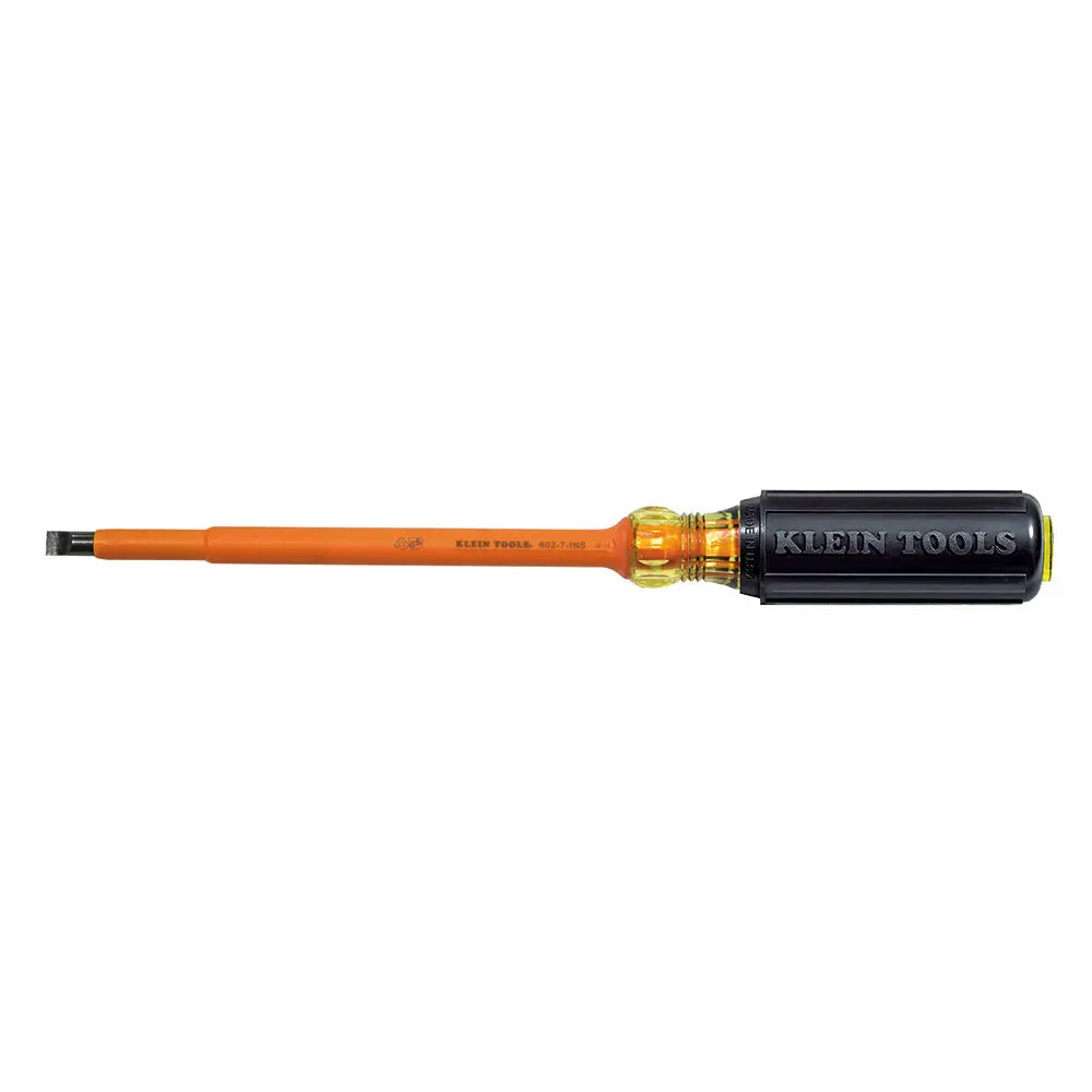 Klein Insulated Screwdriver, 5/16-Inch Cabinet, 7-Inch Klein Tools