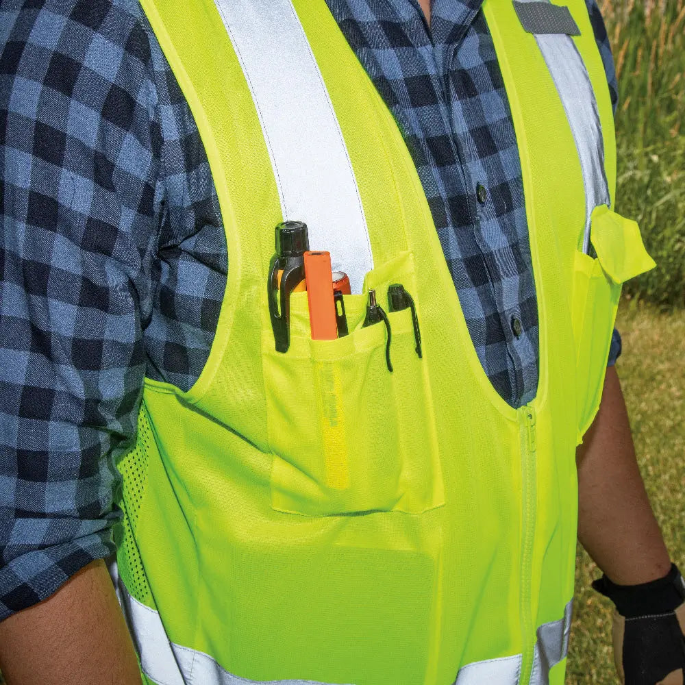 Klein Safety Vest, High-Visibility Reflective Vest, M/L Klein Tools