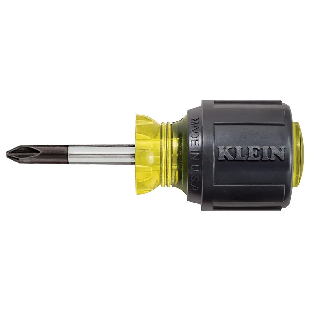 Klein Stubby Screwdriver, #2 Phillips, 1-1/2-Inch Shank Klein Tools