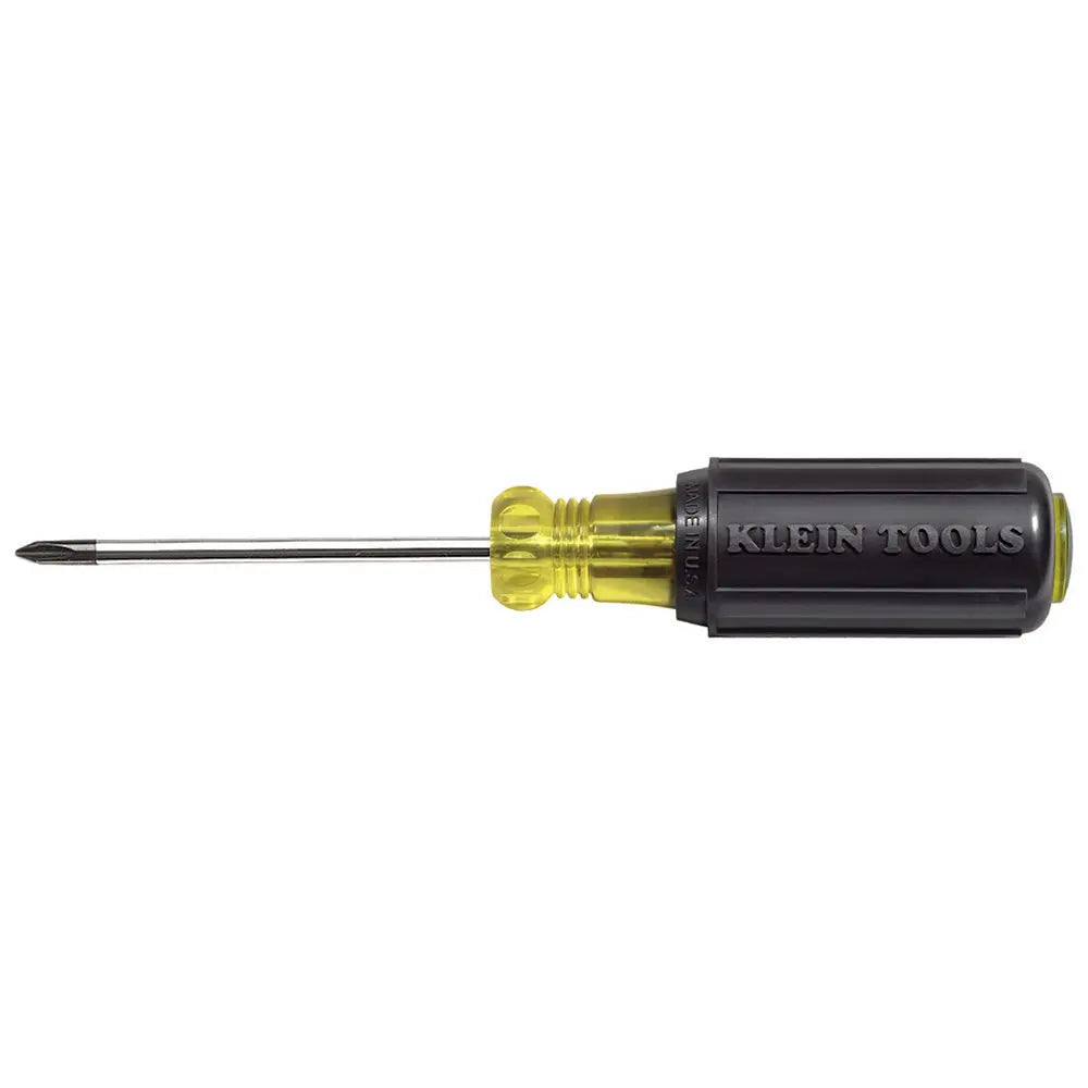Klein #1 Phillips Screwdriver, 3-Inch Round Shank Klein Tools