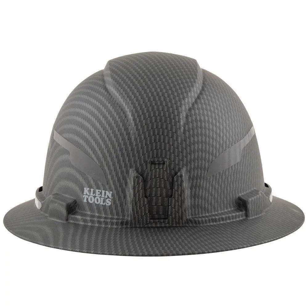 Klein Hard Hat, Premium KARBN™ Pattern, Non-Vented Full Brim, Class E Klein Tools