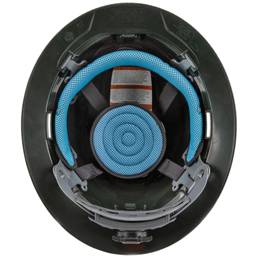 Klein Hard Hat, Premium KARBN™ Pattern, Non-Vented Full Brim, Class E Klein Tools