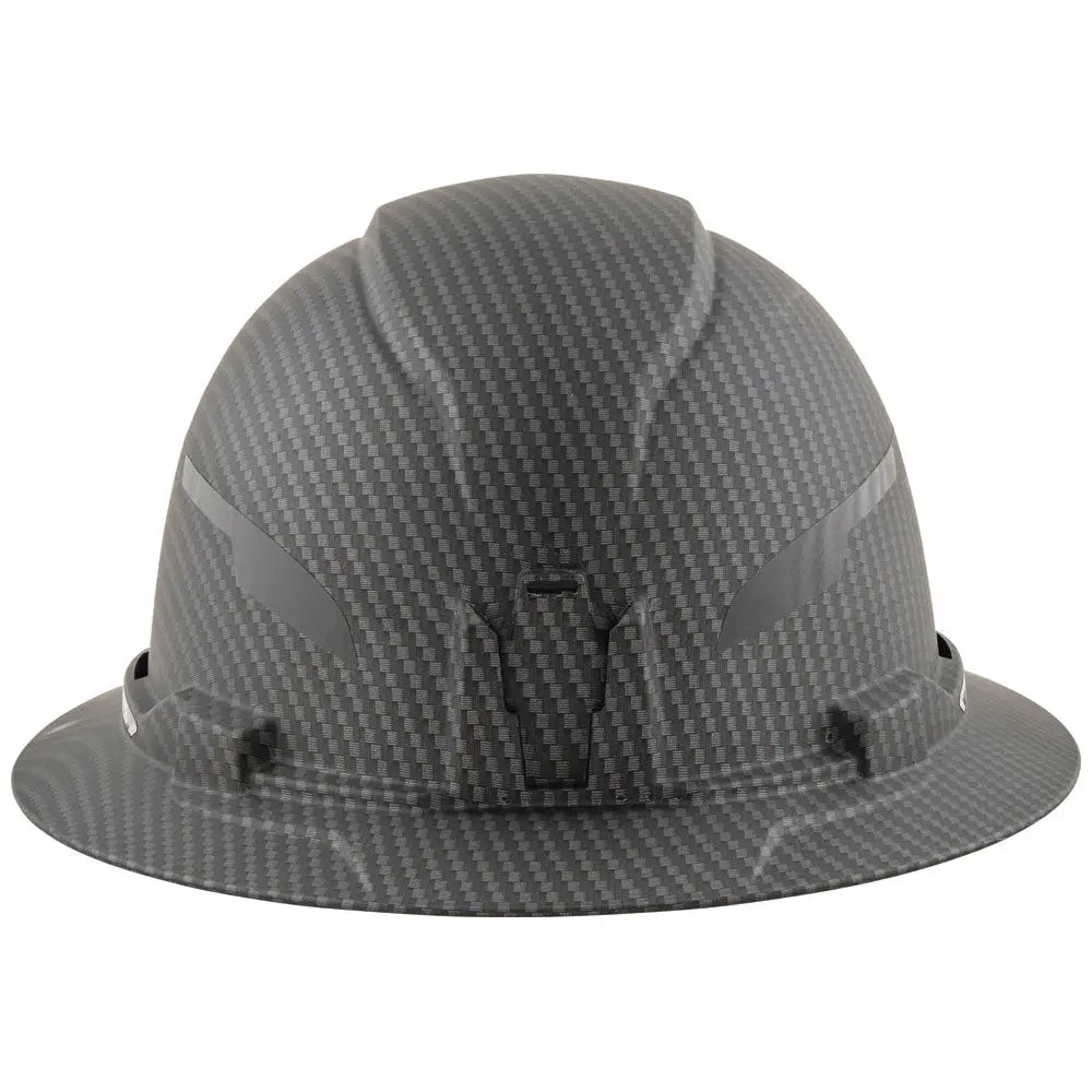 Klein Hard Hat, Premium KARBN™ Pattern, Non-Vented Full Brim, Class E Klein Tools