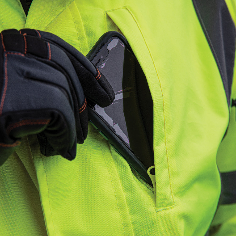 Klein High-Visibility Winter Bomber Jacket, 2XL