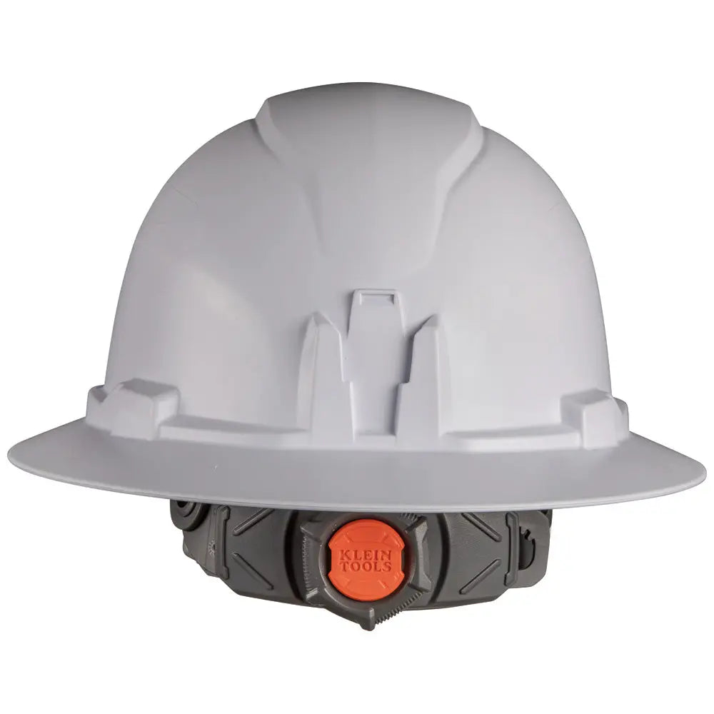 Klein Hard Hat, Non-Vented, Full Brim Style, White Klein Tools