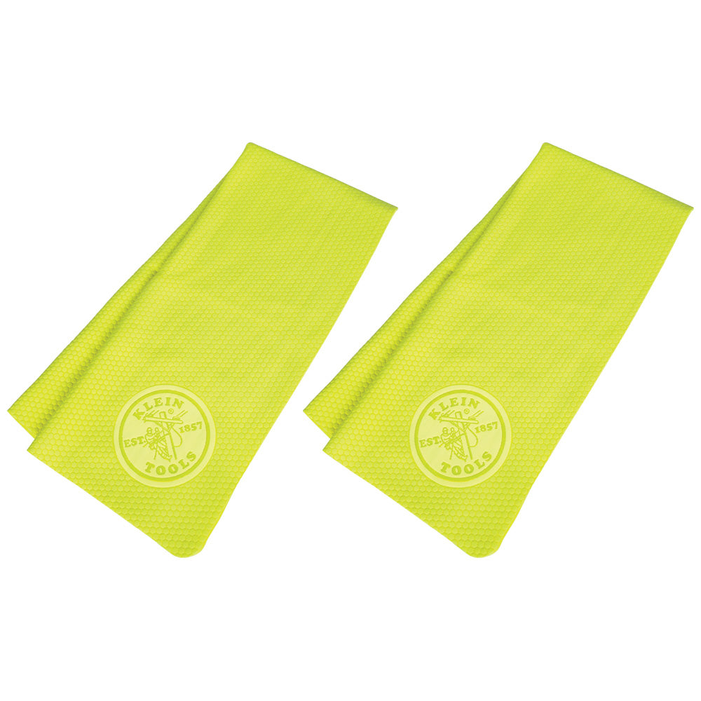 Klein Cooling PVA Towel, High-Visibility Yellow, 2-Pack
