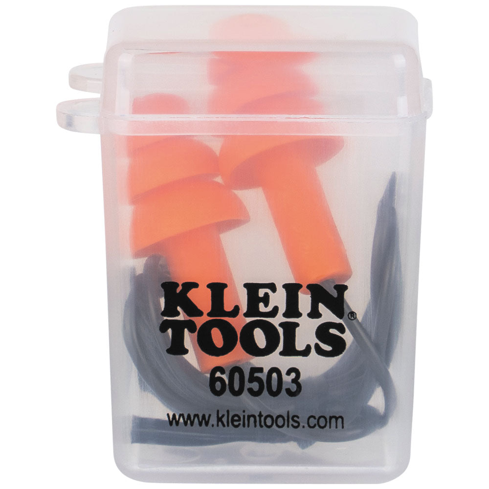 Klein Corded Earplugs, 6-Pair Pack