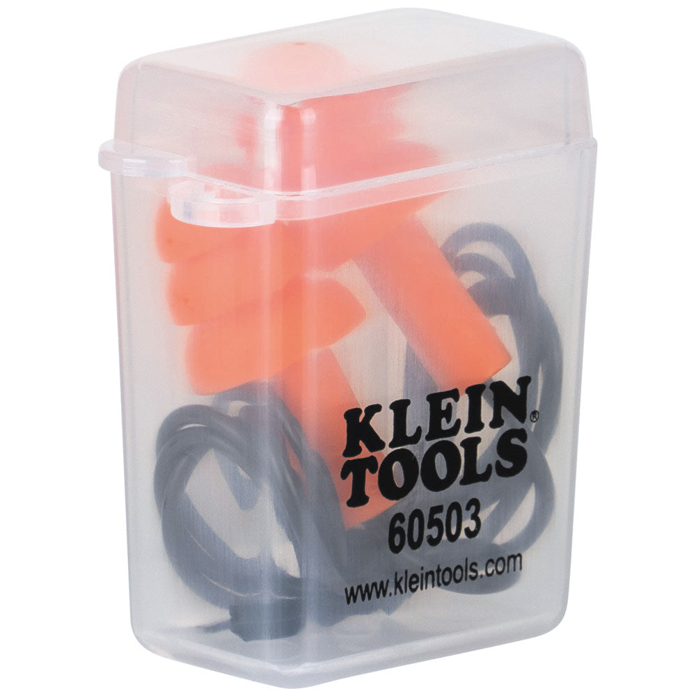Klein Corded Earplugs, 6-Pair Pack
