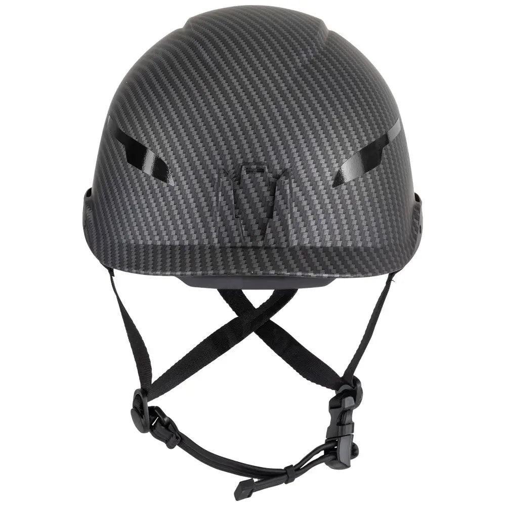 Klein Safety Helmet, Premium KARBN™ Pattern, Non-Vented, Class E, Headlamp Klein Tools
