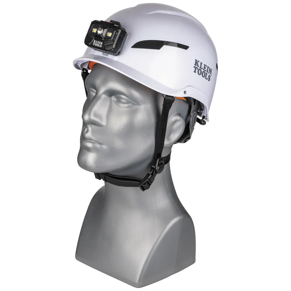 Klein Safety Helmet, Type-2, Non-Vented Class E, with Rechargeable Headlamp Klein Tools