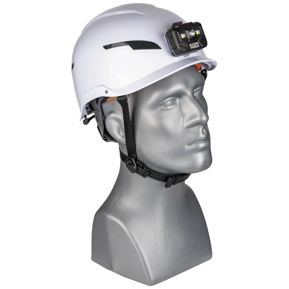 Klein Safety Helmet, Type-2, Non-Vented Class E, with Rechargeable Headlamp Klein Tools