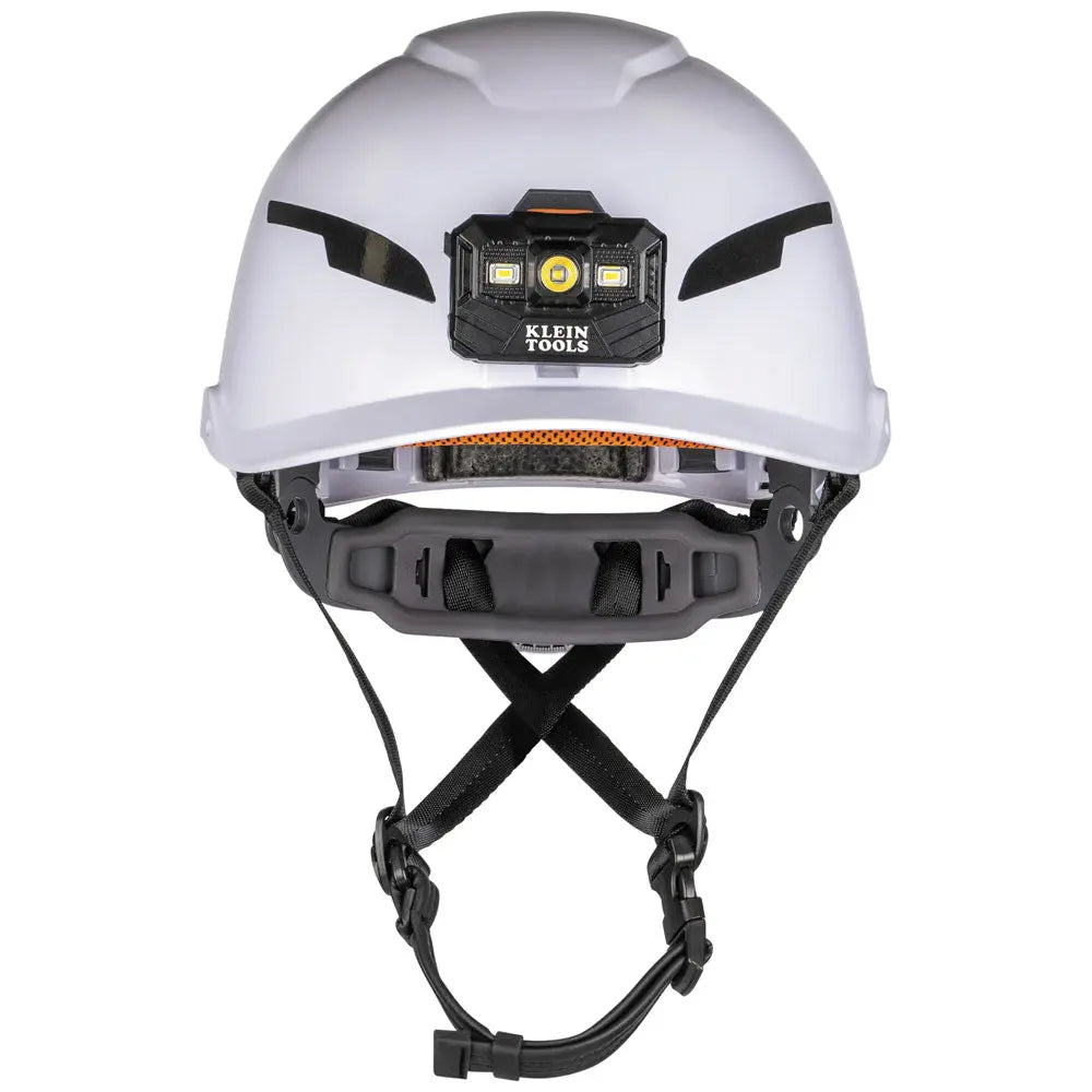 Klein Safety Helmet, Type-2, Non-Vented Class E, with Rechargeable Headlamp Klein Tools