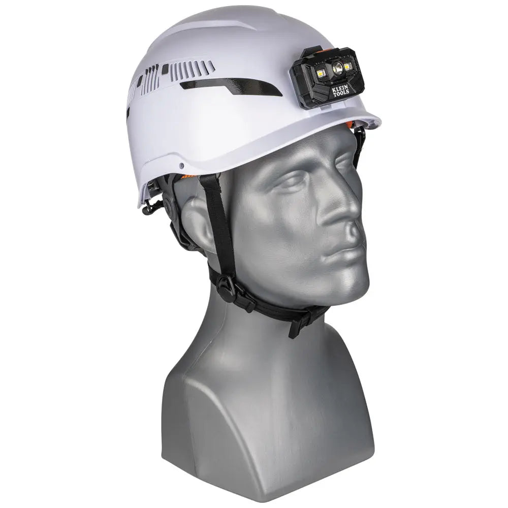 Klein Safety Helmet, Type-2, Vented Class C, with Rechargeable Headlamp Klein Tools