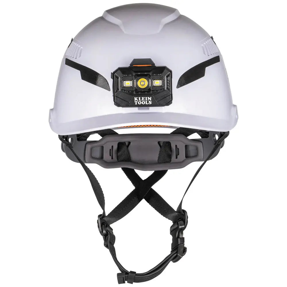 Klein Safety Helmet, Type-2, Vented Class C, with Rechargeable Headlamp Klein Tools