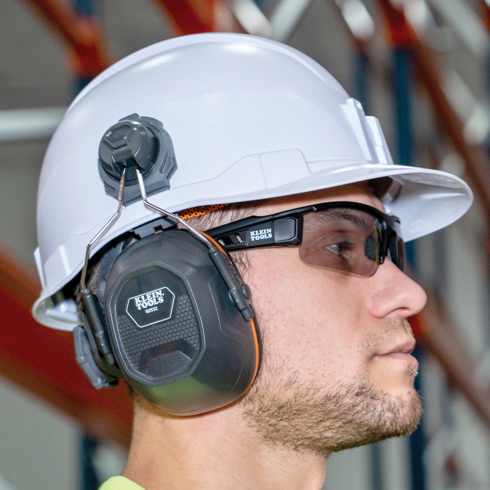 Klein Hard Hat Earmuffs for Cap Style and Safety Helmets