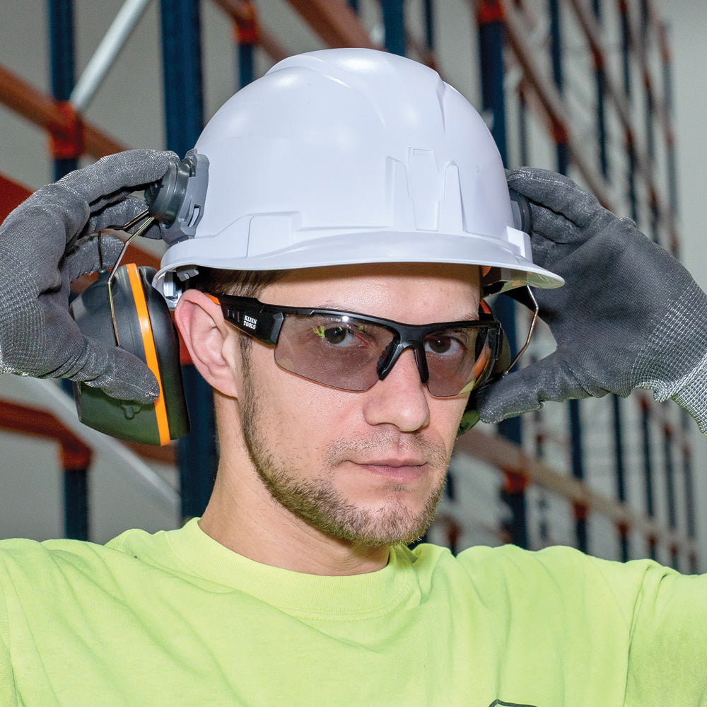 Klein Hard Hat Earmuffs for Cap Style and Safety Helmets