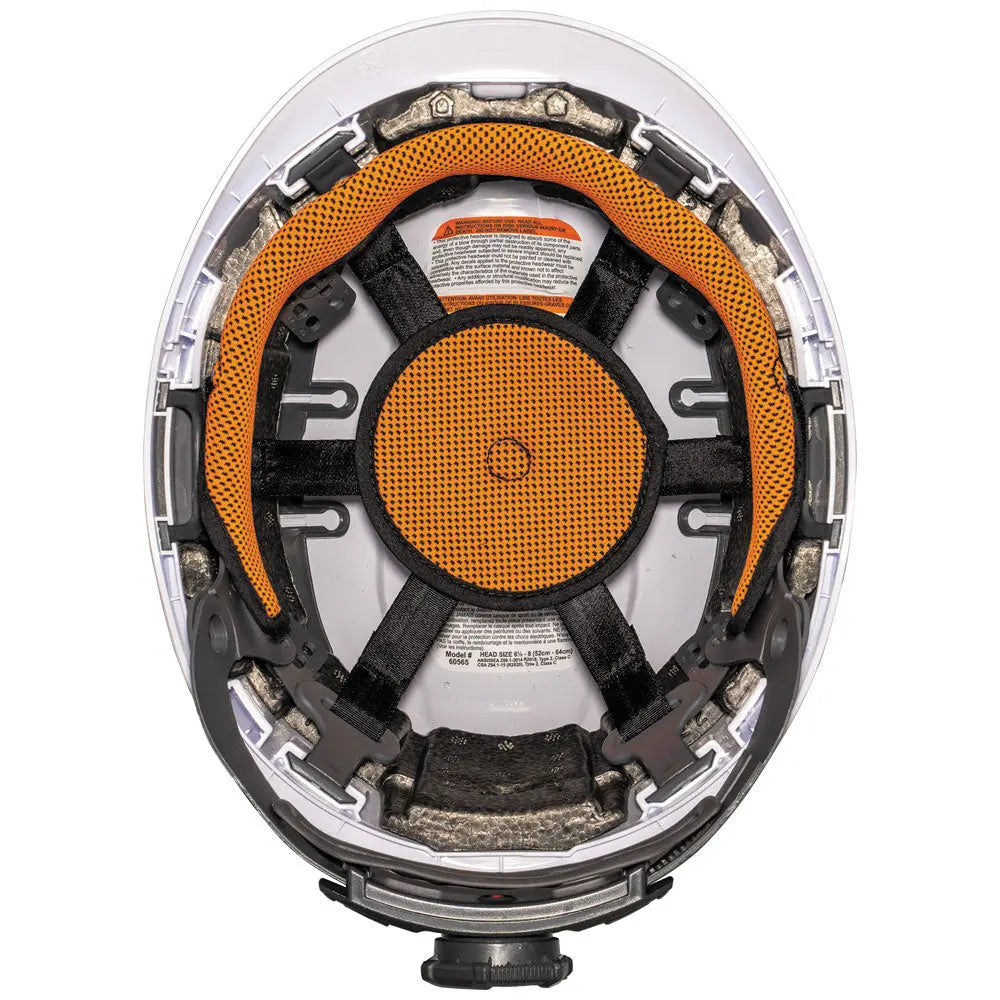 Klein Safety Helmet, Type-2, Non-Vented Class E, with Rechargeable Headlamp Klein Tools