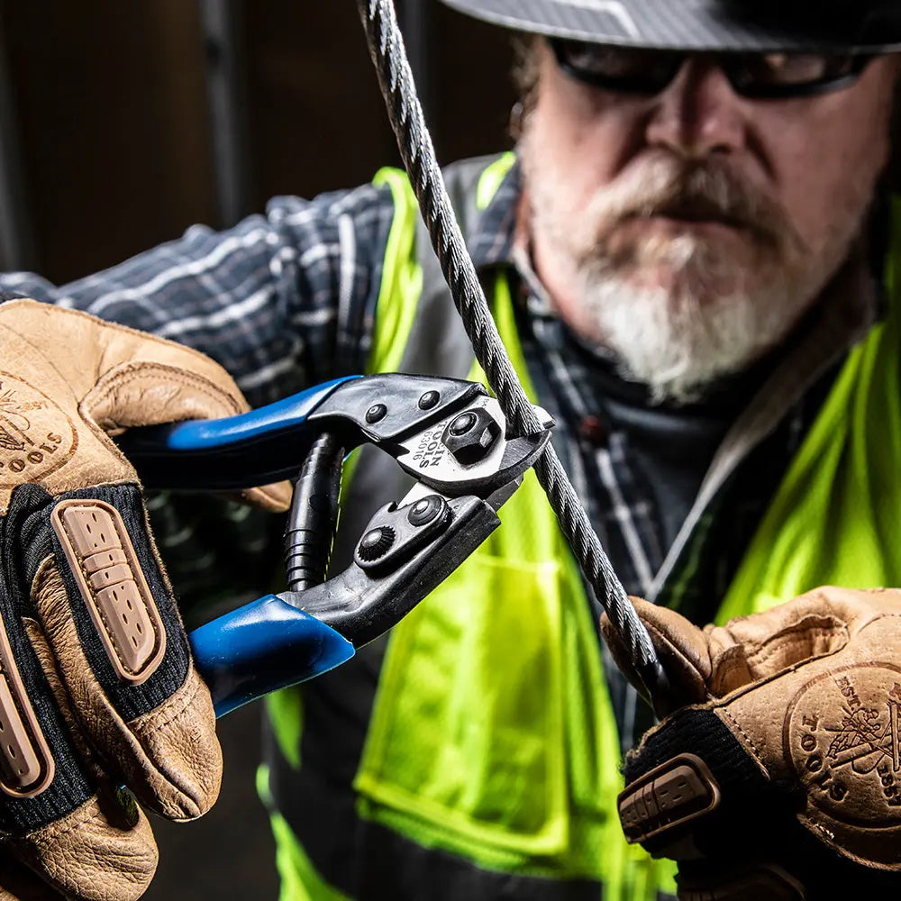 Klein Heavy-Duty Cable Cutter, Blue, 7 1/2-Inches Klein Tools