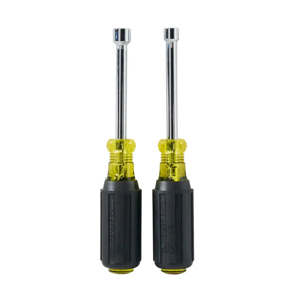 Klein Nut Driver Set, Magnetic Nut Drivers, 3-Inch Shafts, 2-Piece Klein Tools