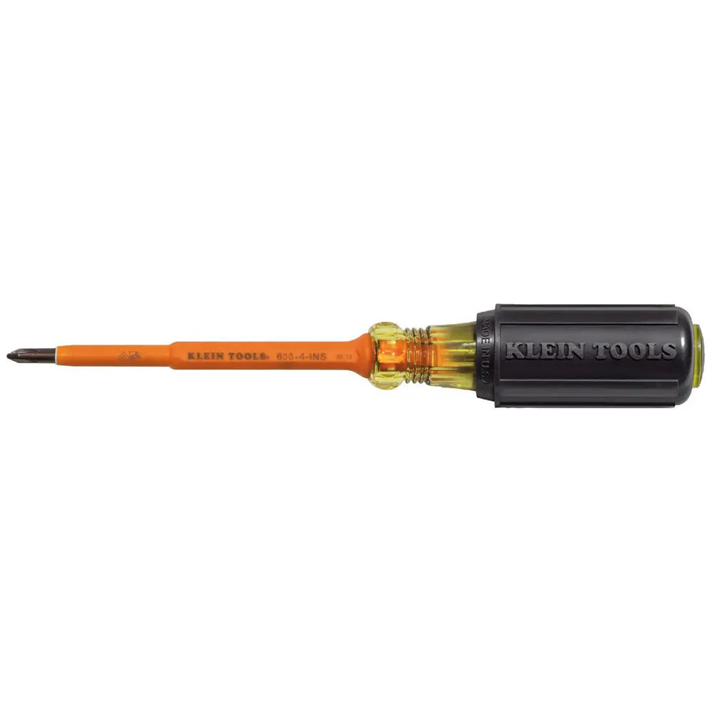 Klein Insulated Screwdriver, #1 Phillips Tip, 4-Inch Klein Tools