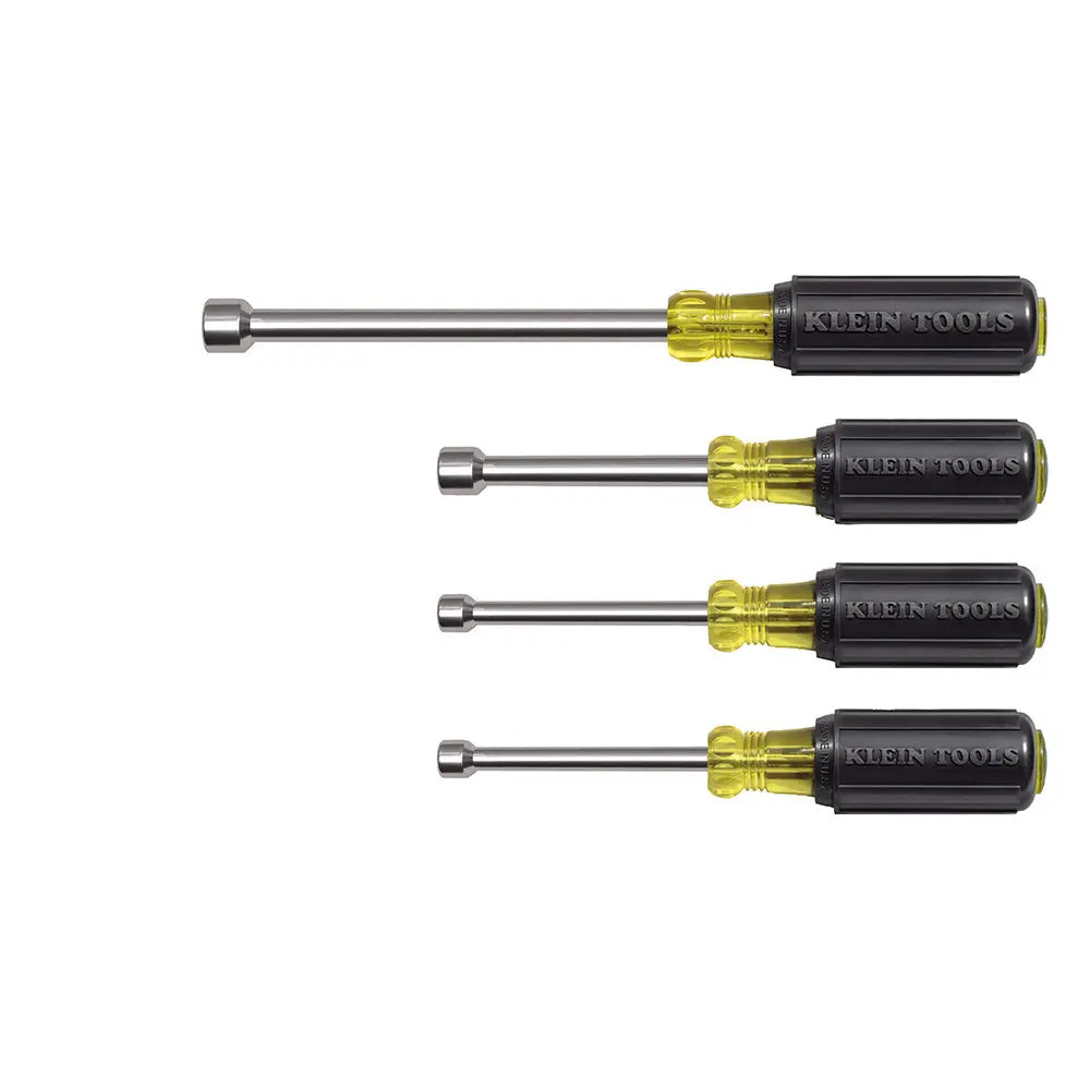 Klein Nut Driver Set 3-Inch Shafts, Cushion-Grip™, 4-Piece Klein Tools