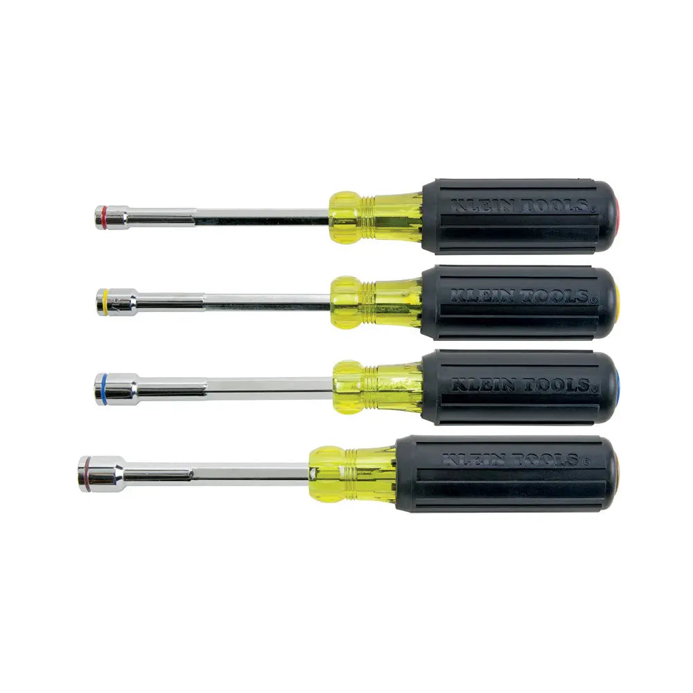 Klein Nut Driver Set, Magnetic Nut Drivers, Heavy Duty, 4-Piece Klein Tools