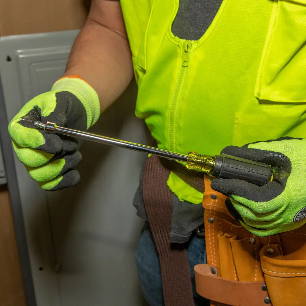 Klein Nut Driver Set, Magnetic Nut Drivers, 6-Inch Shafts, 2-Piece Klein Tools