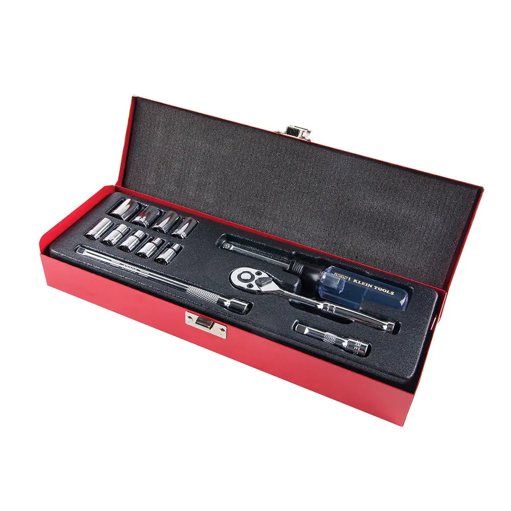 Klein 1/4-Inch Drive Socket Wrench Set, 13-Piece Klein Tools