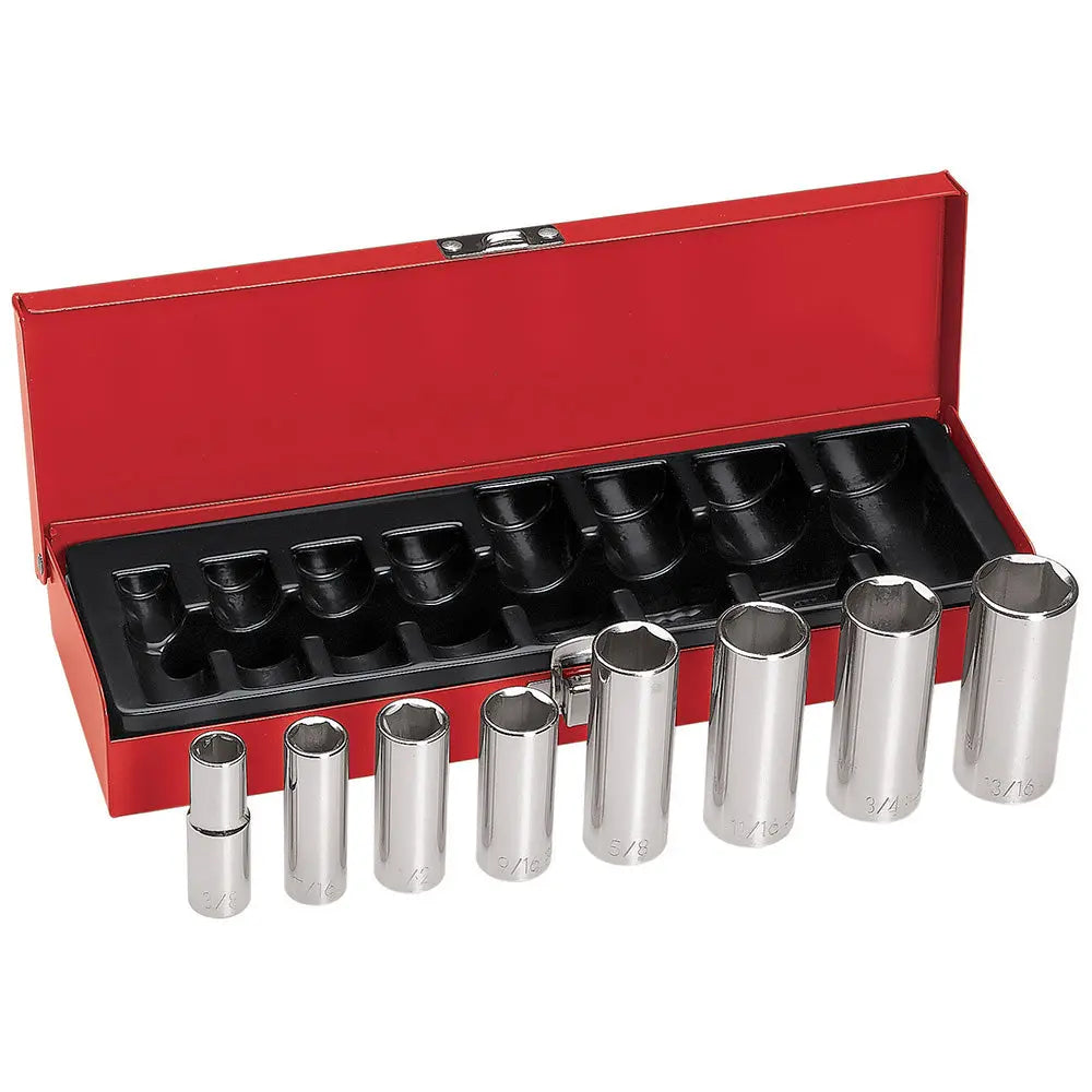 Klein 3/8-Inch Drive Deep Socket Wrench Set, 8-Piece Klein Tools