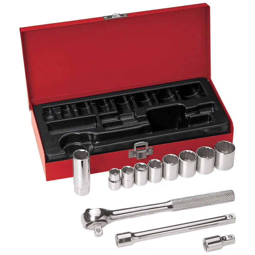 Klein 3/8-Inch Drive Socket Wrench Set, 12-Piece Klein Tools