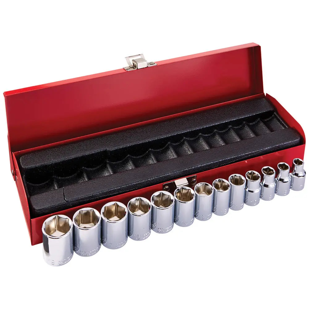 Klein 3/8-Inch Drive Socket Wrench Set, Metric, 13-Piece Klein Tools