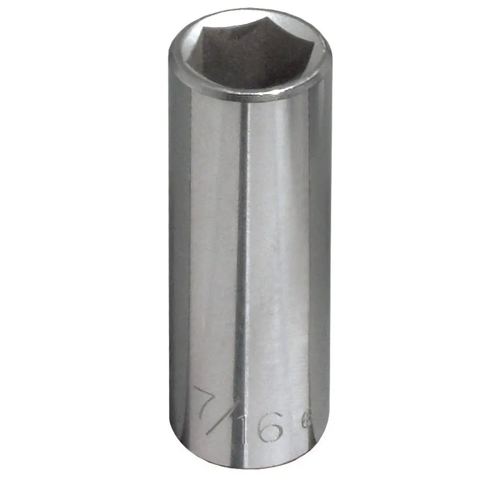 Klein 3/8-Inch Deep 6-Point Socket, 1/4-Inch Drive Klein Tools