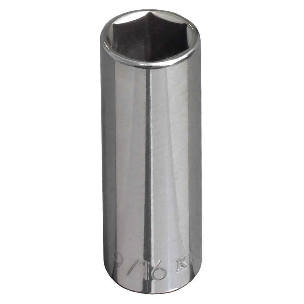 Klein 11/16-Inch Deep 6 Point Socket, 3/8-Inch Drive Klein Tools