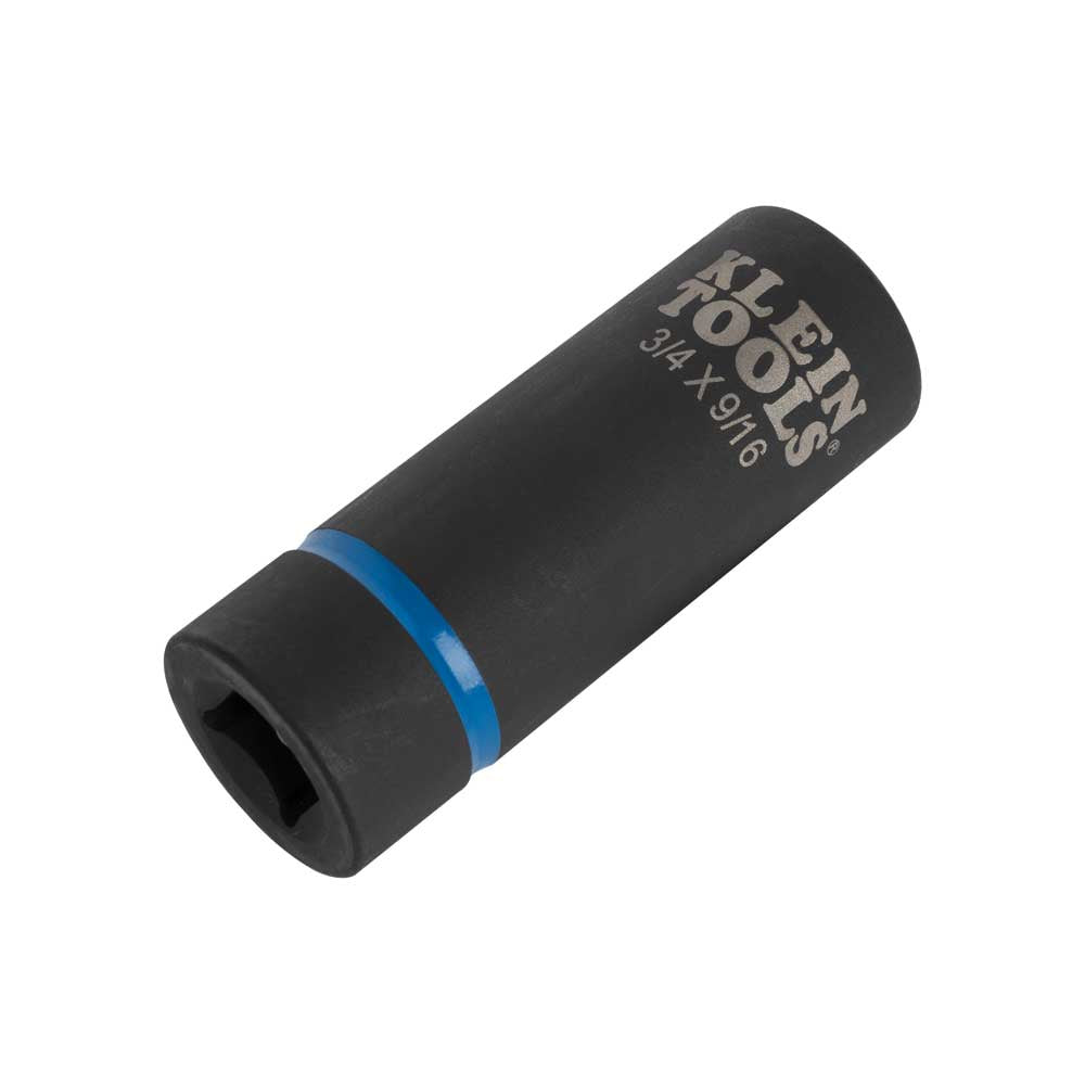 Klein 2-in-1 Impact Socket, 6-Point, 3/4 and 9/16-Inch