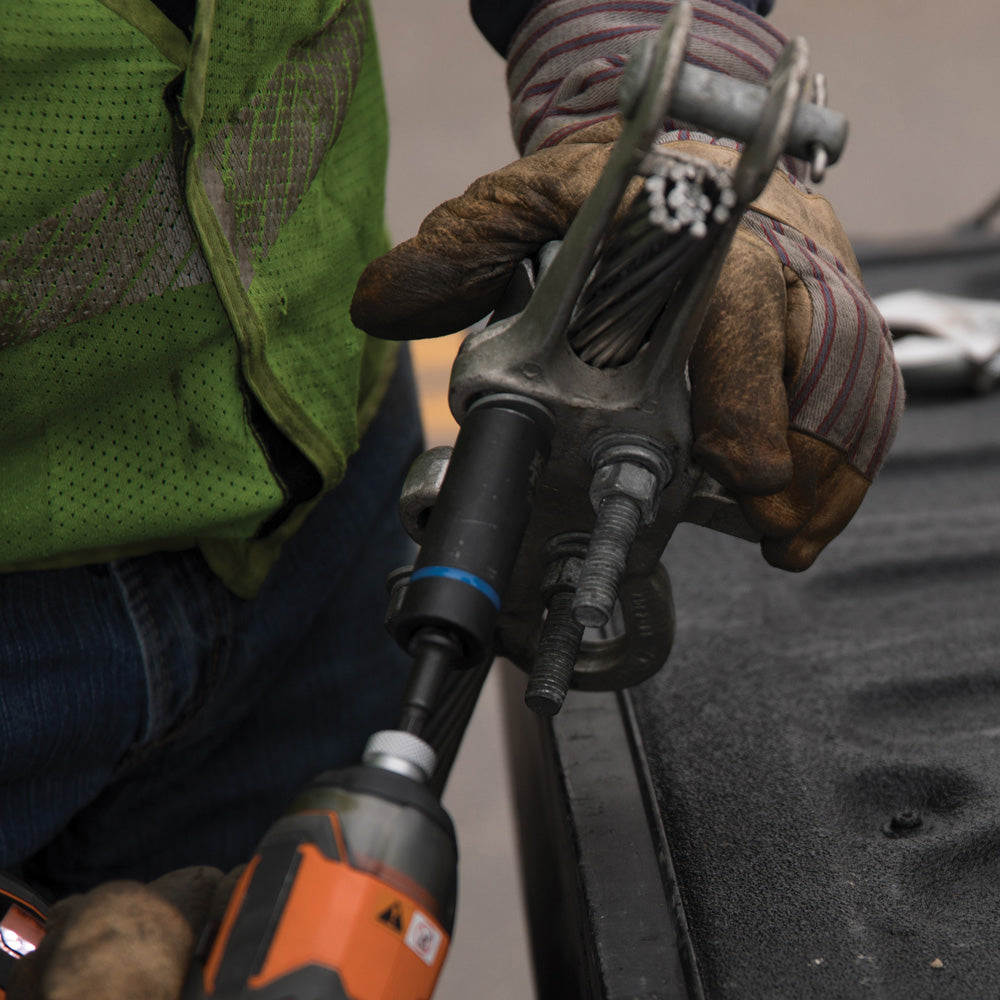 Klein 2-in-1 Metric Impact Socket, 12-Point, 24 x 19 mm