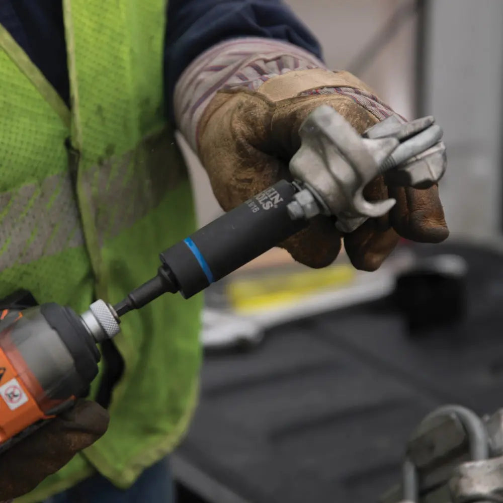 Klein 2-in-1 Impact Socket, 6-Point, 7/8 and 11/16-Inch Klein Tools