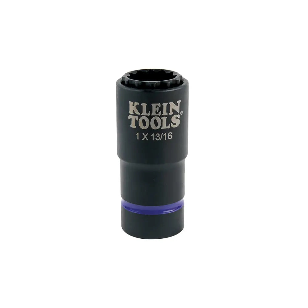 Klein 2-in-1 Impact Socket, 12-Point, 1 and 13/16-Inch Klein Tools