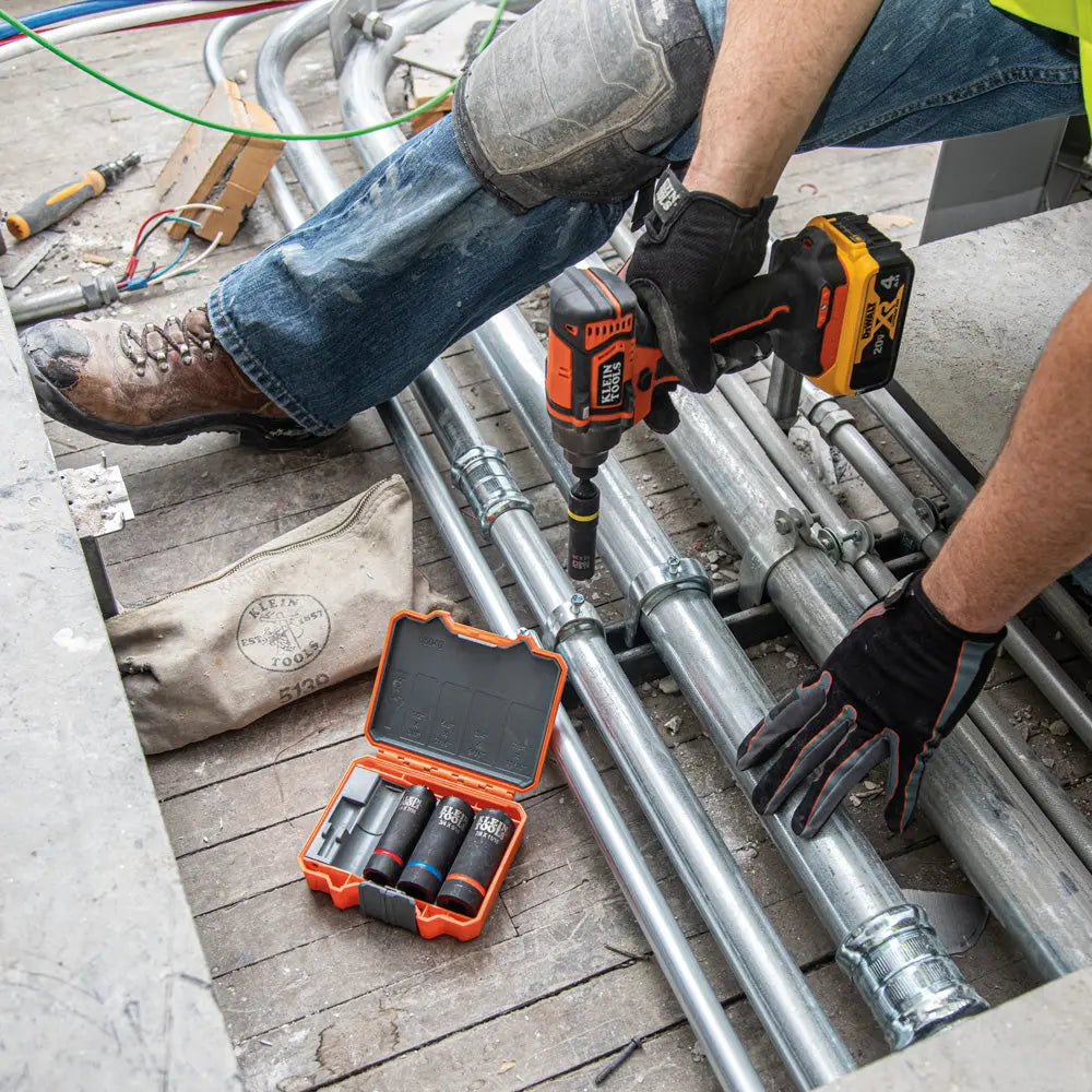 Klein 2-in-1 Impact Socket, 12-Point, 5/8 and 7/16-Inch Klein Tools