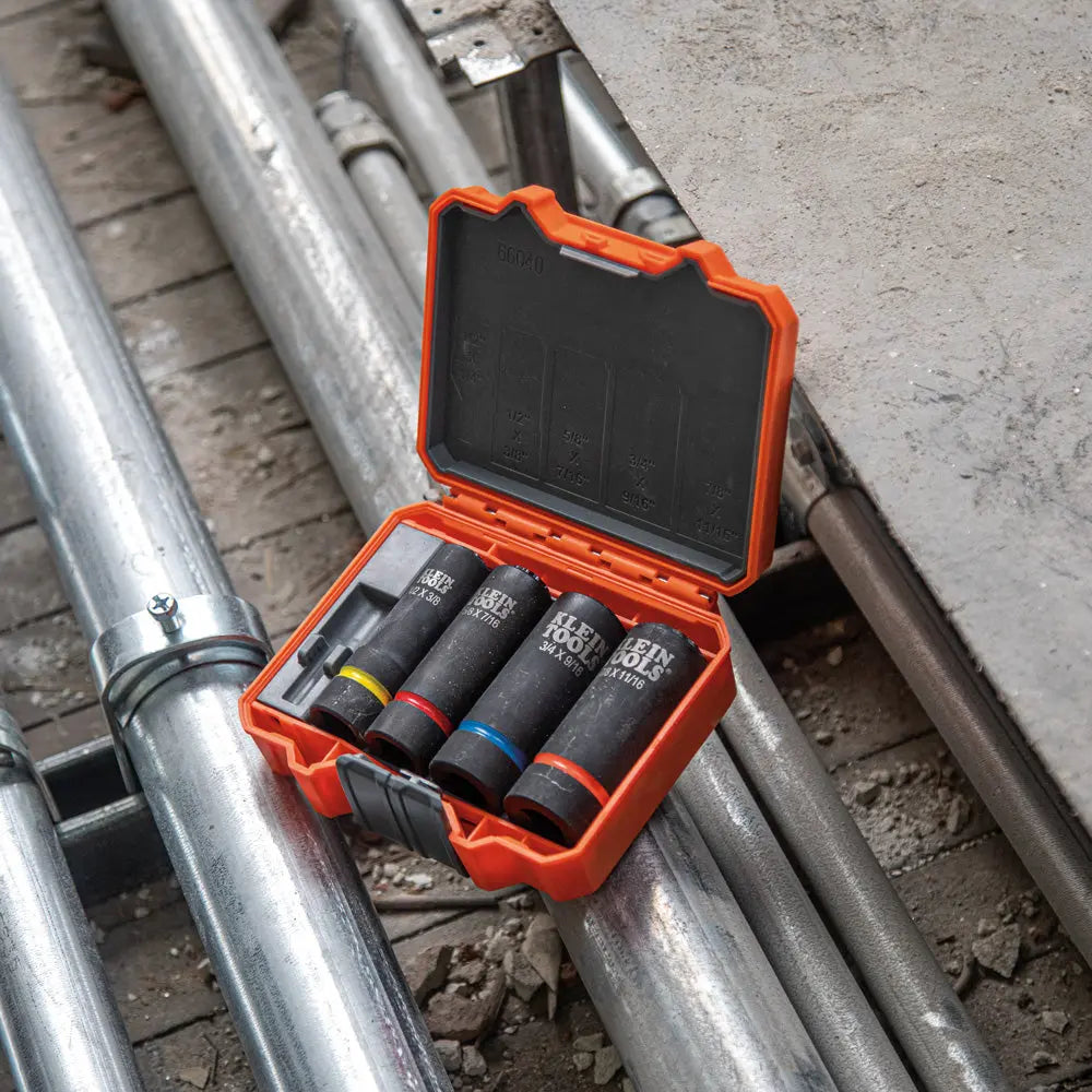 Klein 2-in-1 Impact Socket, 12-Point, 5/8 and 7/16-Inch Klein Tools