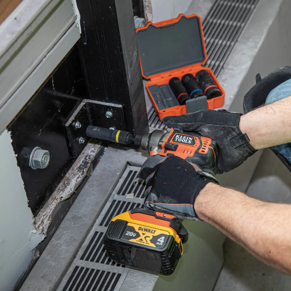 Klein 2-in-1 Impact Socket, 12-Point, 1/2 and 3/8-Inch Klein Tools