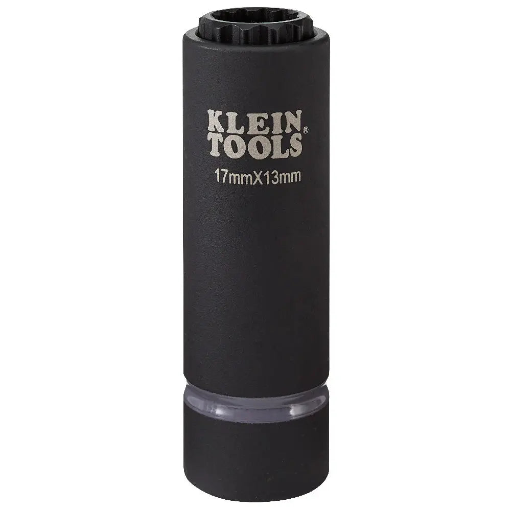 Klein 2-in-1 Metric Impact Socket, 12-Point, 17 x 13 mm Klein Tools