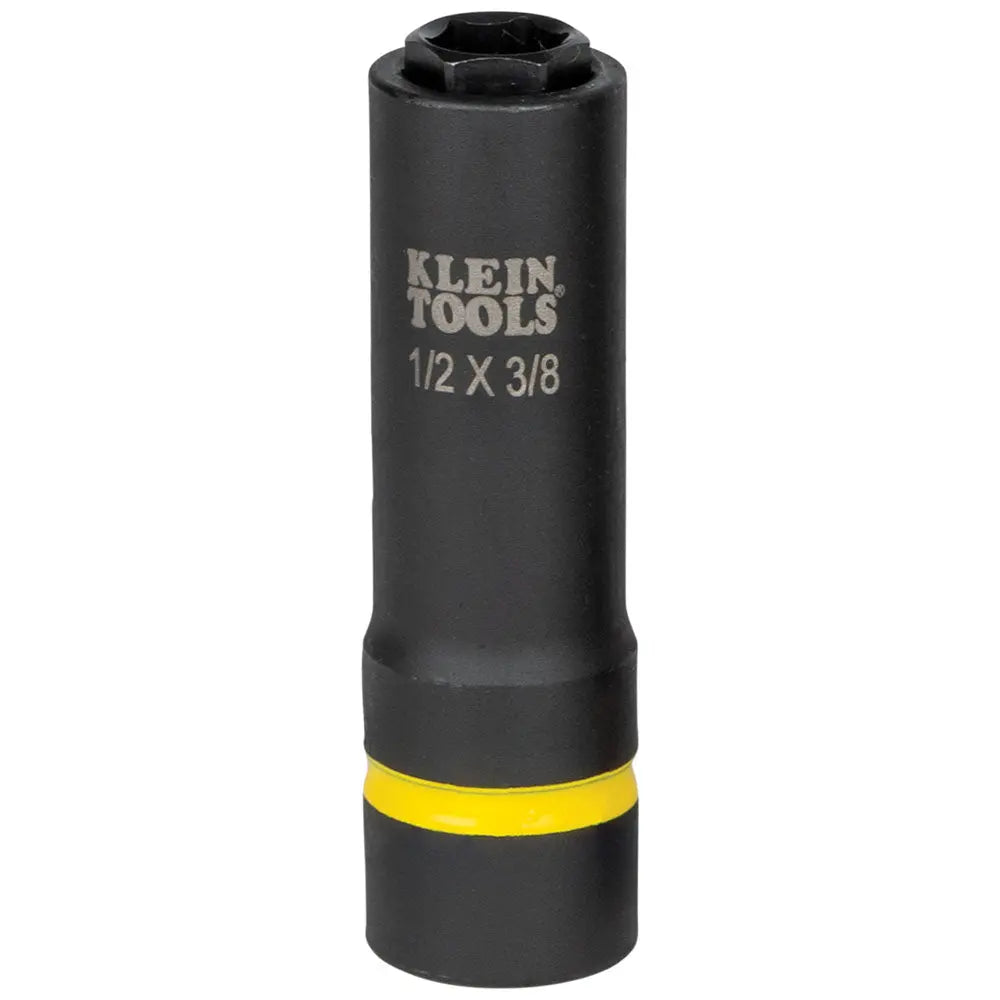 Klein 2-in-1 Impact Socket, 6-Point, 1/2 and 3/8-Inch Klein Tools