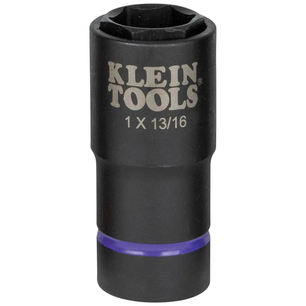Klein 2-in-1 Impact Socket, 6-Point, 1 and 13/16-Inch Klein Tools