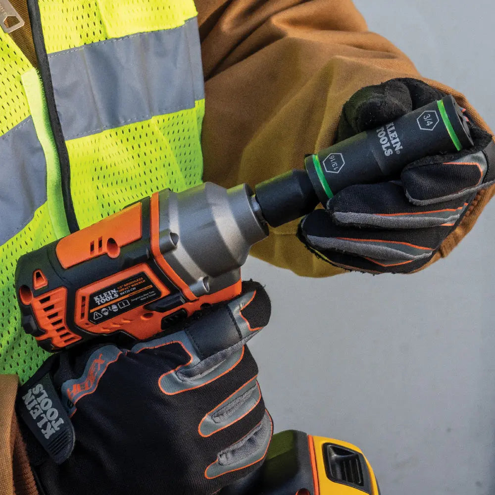 Klein Flip Impact Socket, 11/16 and 5/8-Inch Klein Tools