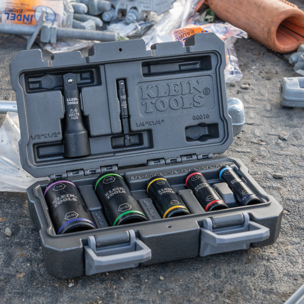 Klein Flip Impact Socket Set, 7-Piece